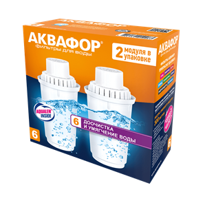Сменный модуль для кувшинов Аквафор B6 (B100-6) комплект 2 шт. 1714