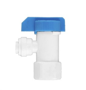 Пластмассовый кран Аквафор 1/4"JGx1/4" NPTF (для бака) 2328